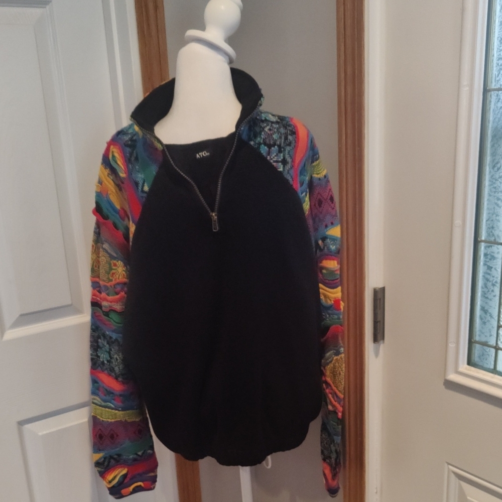 Vintage All Terrain Gear 1/4 Zip Canadian Pull Over Sweater Size XL